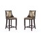 Manhattan Comfort Emperor Bar Stool in Bronze and Walnut, PK2 2-BS008-BZ - alternate 1